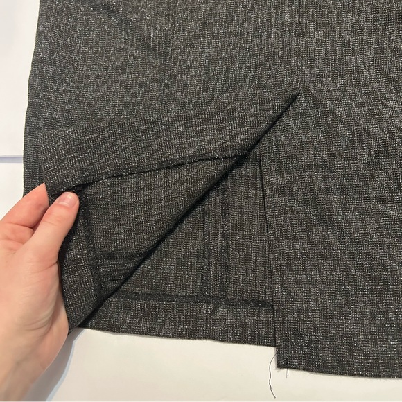 Roz & Ali Gray Sparkle Pencil Workwear Skirt Sz 8 - Picture 4 of 5